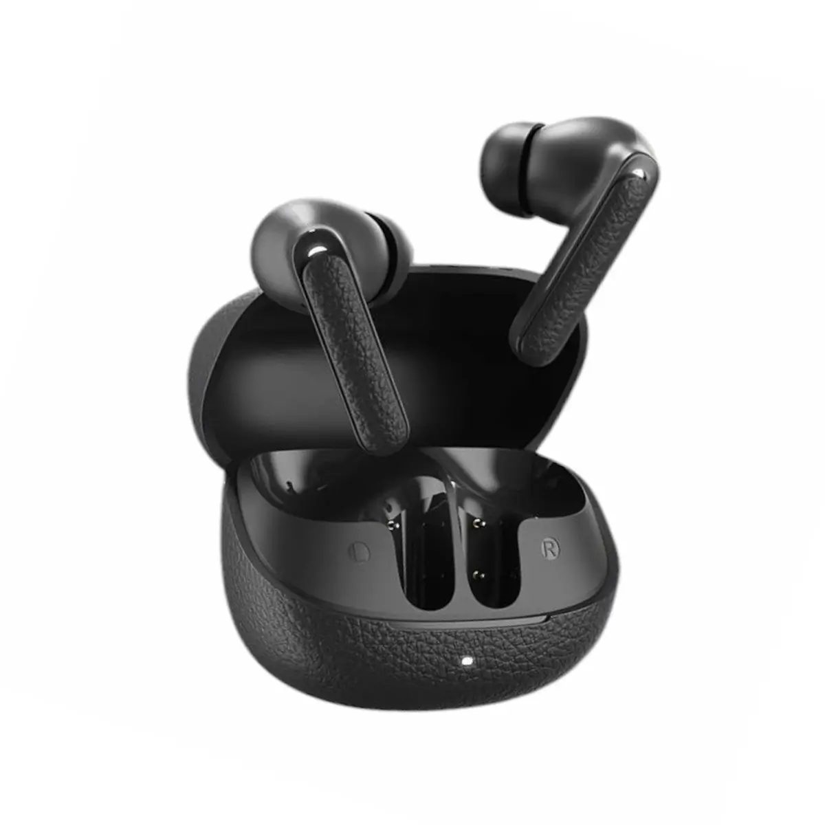 QCY Buds ANC Black (HT15)- 45db ANC TWS Earbuds 35h 5 mic ENC, ear-canal adaptive tech, leather case - QCY 2.40.01.01.115