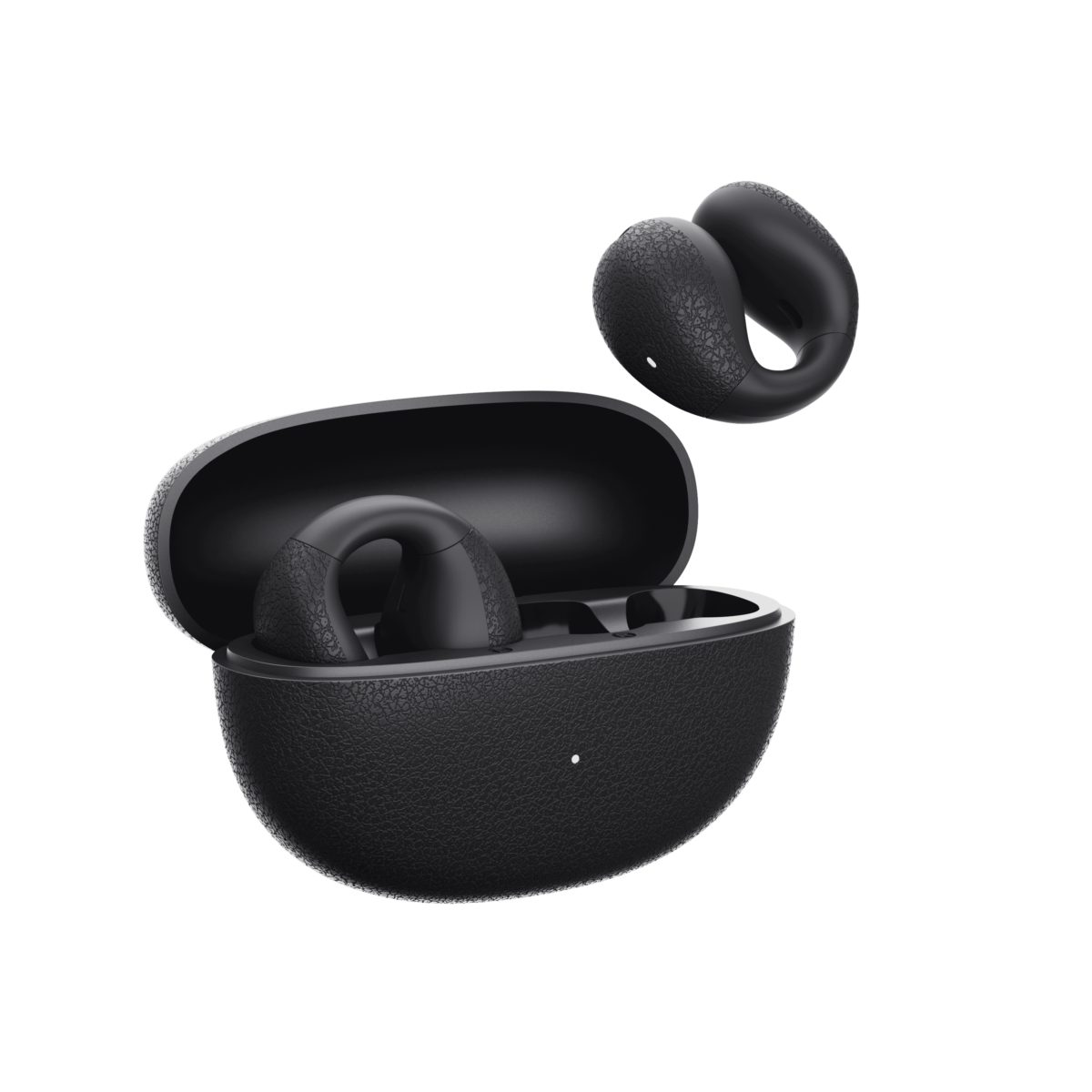 QCY Crossky C10 Black Open Ear TPU Earclip, IPX5 Call Noise Reduction BT 5.4 Earbuds 30h - QCY 2.40.01.01.128
