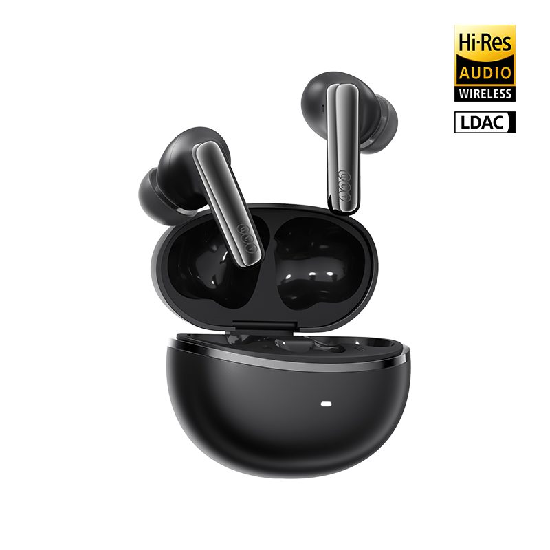QCY Melobuds N70 ANC Black - 55db TWS Flagship Hi-Res Earbuds LDAC BT 6.0 IPX5 Wireless charge - QCY 2.40.01.01.137