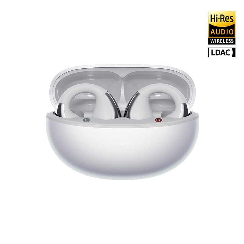 QCY Crossky C30S White (QT33S) Open Ear BT6.0 LDAC/AAC/SBC Earbuds 40h Call noise AI cancelation Dua - QCY 2.40.01.01.145