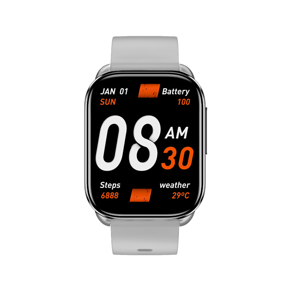 QCY Watch GS S6 Gray - 2,02" large TFT touch, 320x502 60Hz, Call BT Smart Watch IPX8 14day - QCY 2.40.01.03.005