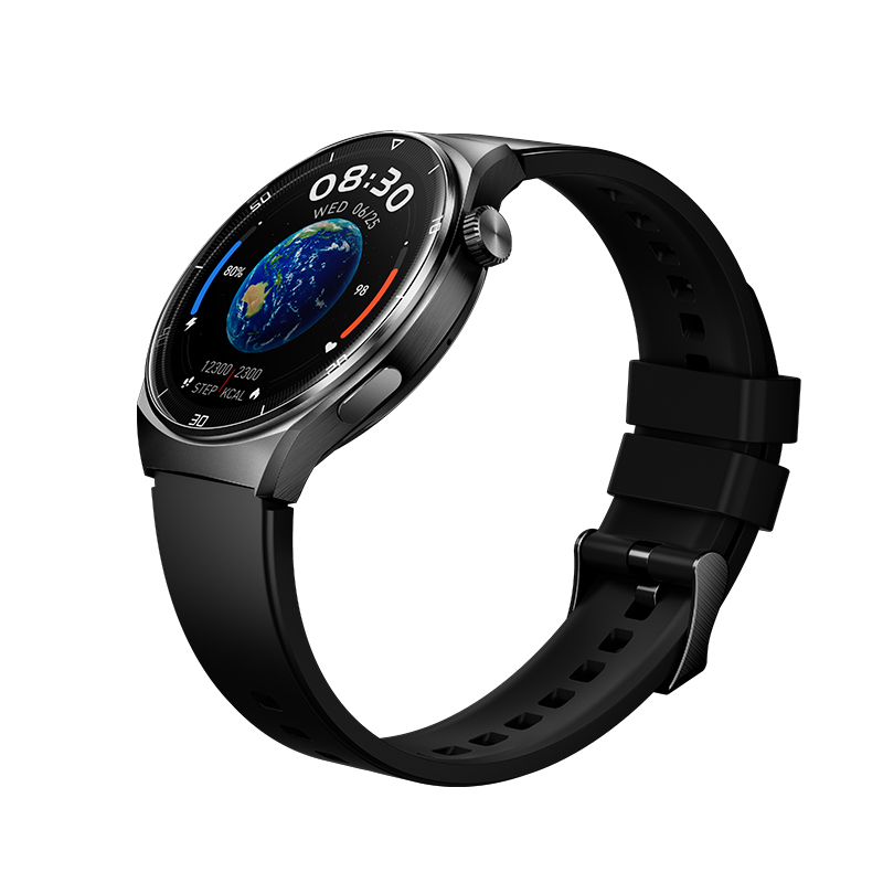 QCY Watch GT2 S3 Black - 1,43" HD AMOLED touch 466x466 60Hz Always On Call BT Smart Watch IPX8 14day - QCY 2.40.01.03.008