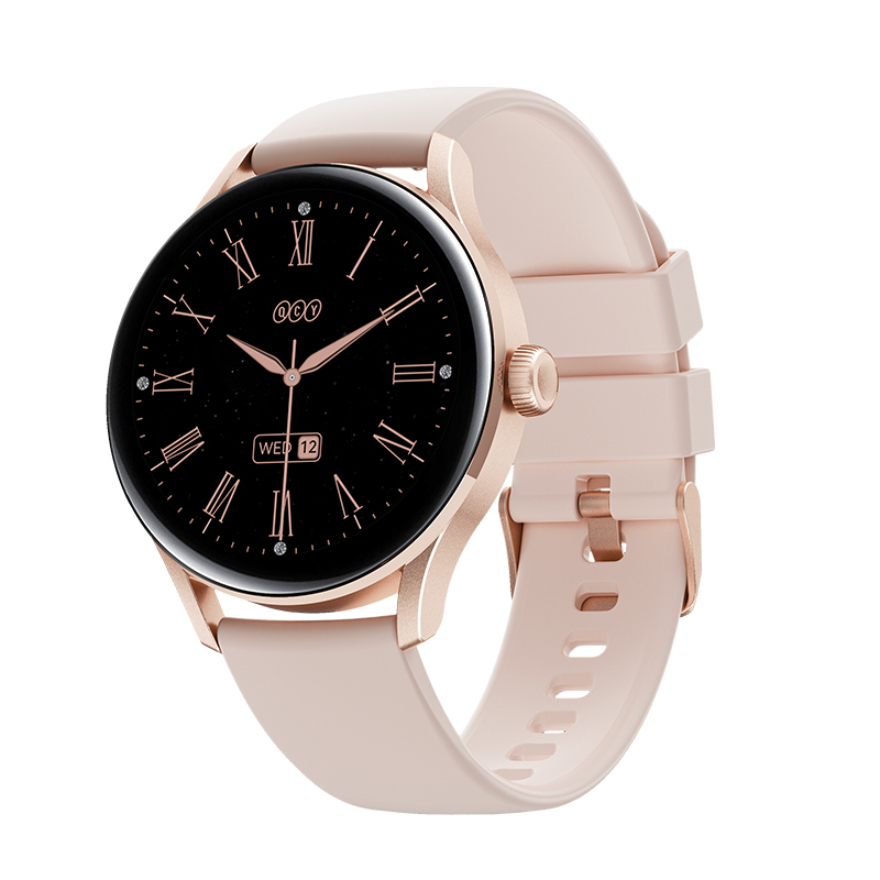 QCY Watch Elite S11 Pink Gold - Small metal 1,19" AMODEL Fashion BT Call IPX8 Waterproof 7Day always - QCY 2.40.01.03.011