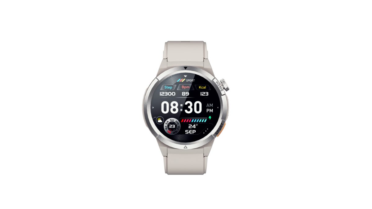 QCY Active GX Watch S12 Grey 1,43" AMOLED HD 466x466 Metal Crown & Strap Call HD BT Watch IP68 - QCY 2.40.01.03.017