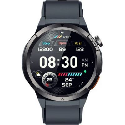 QCY Active GX Watch S12 Black 1,43" AMOLED HD 466x466 Metal Crown & Strap Call HD BT Watch IP68 - QCY 2.40.01.03.018